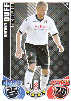 Damien Duff Fulham 2010/11 Topps Match Attax #156